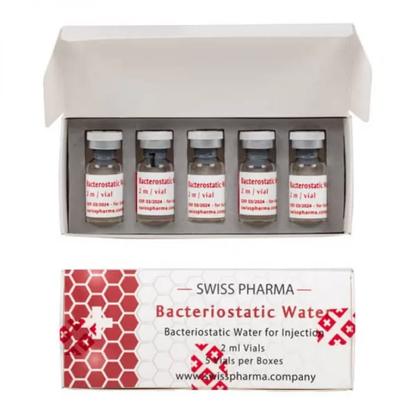 Swiss Pharma Bacteriostatic Water 2mg 5 Vials